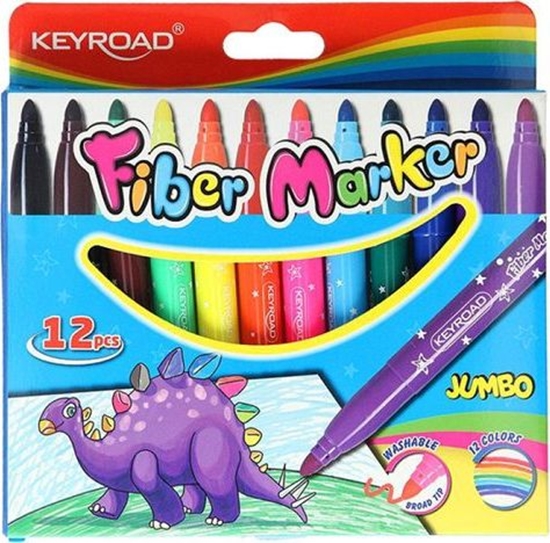 Picture of Keyroad FLAMASTRY JUMBO KEYROAD 12 KOLORÓW