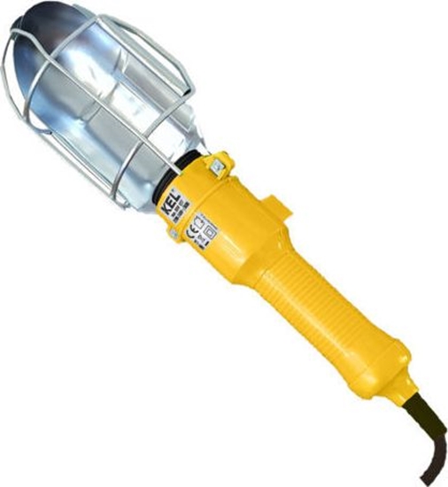 Picture of KEL Oprawa przenona E27 przewód 5m 60W pomaraczowa z hakiem IP20 LWP-1/5