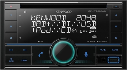 Picture of Radio samochodowe Kenwood Radioodtwarzacz samochodowy Kenwood DPX-7200DAB 2DIN z BT