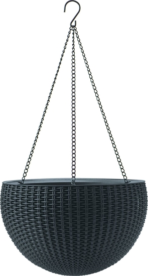 Изображение Keter KETER DONICZKA WISZCA RATTAN GRAFIT HANGING 35 CM
