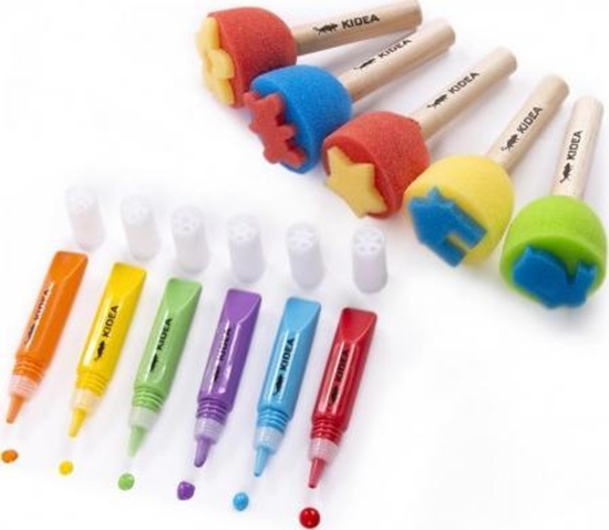 Picture of Kidea Zestaw farb i stempli 11el. Kidea p24