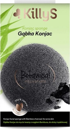 Attēls no Killy`s KILLYS Botanical gbka KONJAC do mycia twarzy z wglem Bambusa do skóry trdzikowej