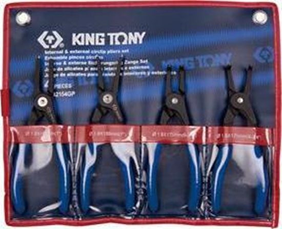 Picture of King Tony KING TONY SZCZYPCE SEGERA KOMPLET 4 elem. ETUI KT42154GP