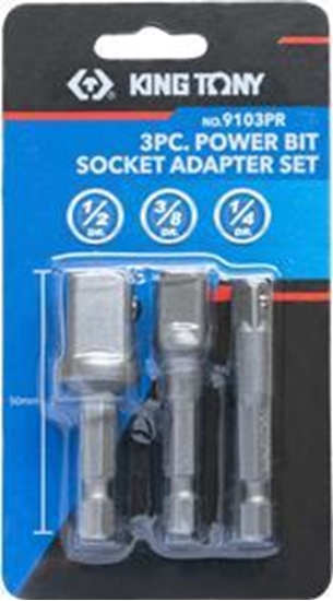 Picture of King Tony KT KOCÓWKA RUB.UCH.NASADEK KPL. 3szt. KT9103PR