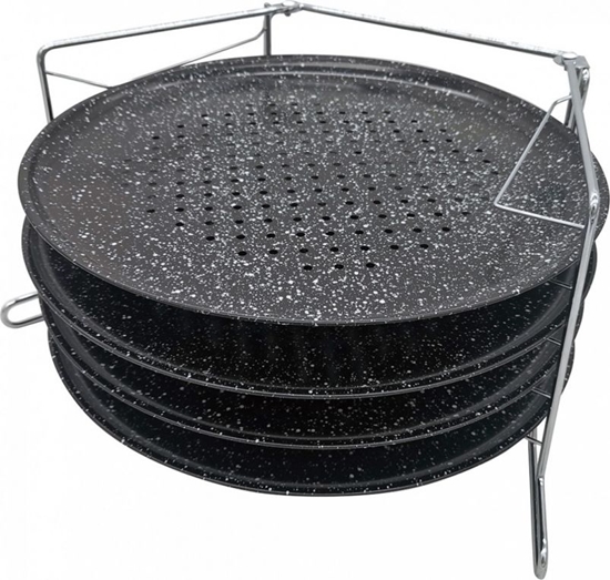 Picture of KingHoff ZESTAW 4 BLACH DO PIECZENIA PIZZY KINGHOFF KH-1553