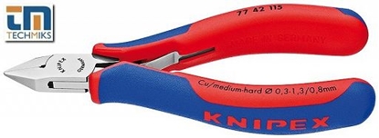 Attēls no Knipex Szczypce tnce boczne dla elektroników (77 42 115)