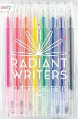 Attēls no Kolorowe Baloniki Dugopisy elowe z brokatem Radiant Writers 8szt
