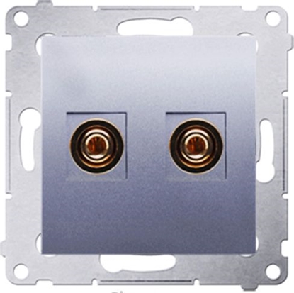 Attēls no Kontakt-Simon Gniazdo gonikowe pojedyncze do 6 mm2, srebrny(DGL2.01/43)