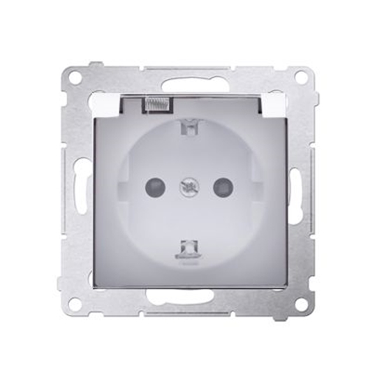 Picture of Kontakt-Simon Gniazdo Simon 54 Premium Schuko do wersji IP44 z przeslonami 16A 250V biae (DGSZ1BZ.01/11A)