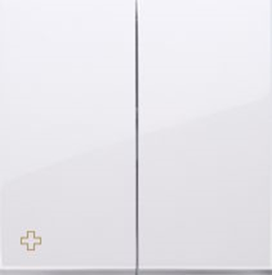 Picture of Kontakt-Simon Klawisz podwójny do SW5M i SP2M Simon 54 antybakteryjny biay (DKW5/AB11)