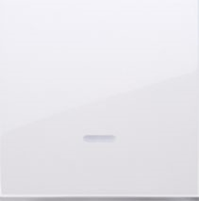 Attēls no Kontakt-Simon Klawisz pojedynczy Simon 54 do cznika z podwietleniem biay (DKW1L/11)