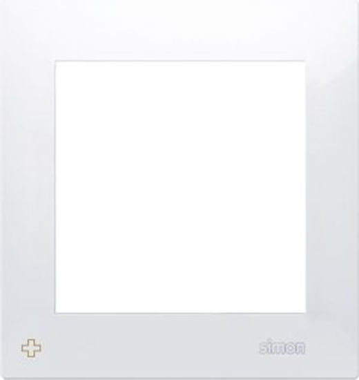 Изображение Kontakt-Simon Ramka pojedyncza Simon 54 antybakteryjna biay (DR1/AB11)