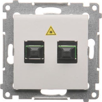 Picture of Kontakt-Simon Simon 54 Gniazdo wiatowodowe / optyczne podwójne biay DGS2.01/11