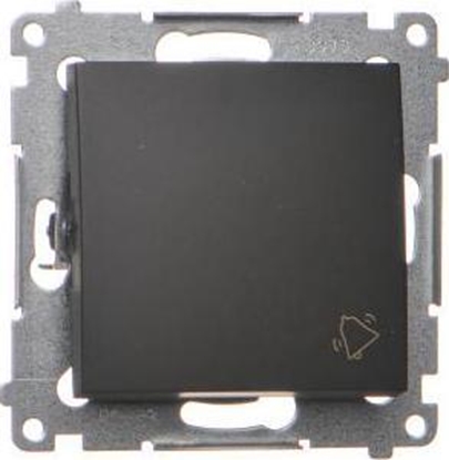 Изображение Kontakt-Simon Simon 54 Przycisk dzwonek (modu) 10AX 250V szybkozcza czarny mat DD1.01/49