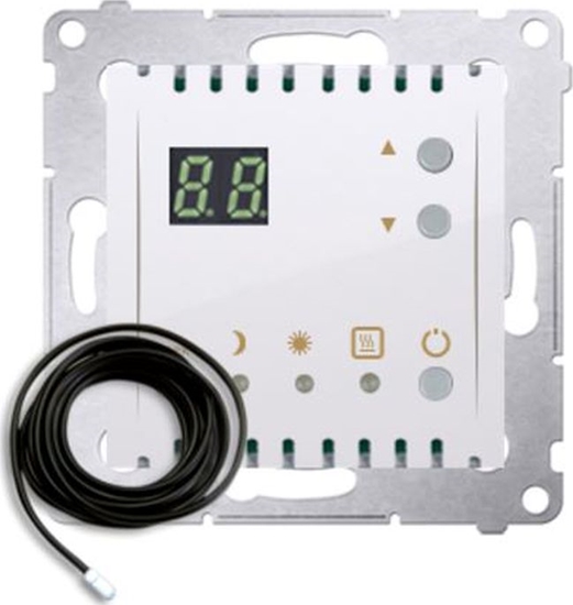 Picture of Kontakt-Simon Simon 54 Regulator temperatury z wywietlaczem z czujnikiem zewntrznym 16(2) A 230V biay DTRNSZ.01/11