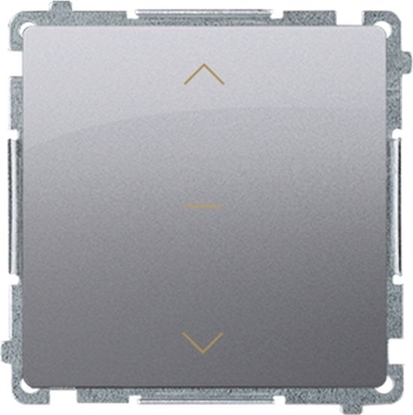 Attēls no Kontakt-Simon Simon Basic cznik roletowy trójpozycyjny 1-0-2 (modu) stal inox BMZW1K.01/21