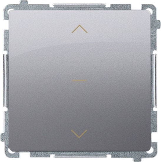 Picture of Kontakt-Simon Simon Basic cznik roletowy trójpozycyjny 1-0-2 (modu) stal inox BMZW1K.01/21