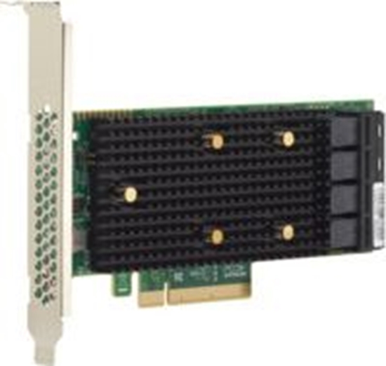Изображение Kontroler BROADCOM PCIe 3.1 x8 - 4x SFF-8643 HBA 9400-16i (05-50008-00)