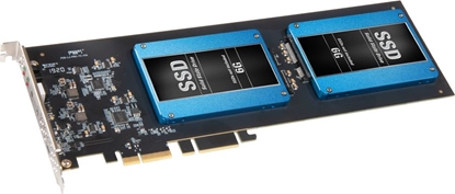 Attēls no Kontroler Sonnet PCIe 3.0 x4 2x 2.5" SATA III RAID (FUS-SSD-2RAID-E)