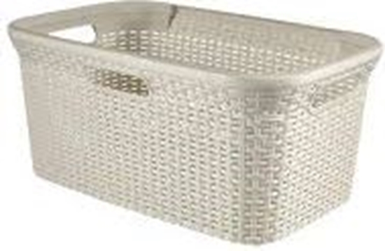 Picture of Kosz na pranie Curver Natural Style 45L kremowy (46804)