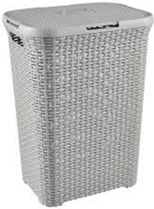 Picture of Kosz na pranie Curver Natural Style 60L jasny szary (46800)