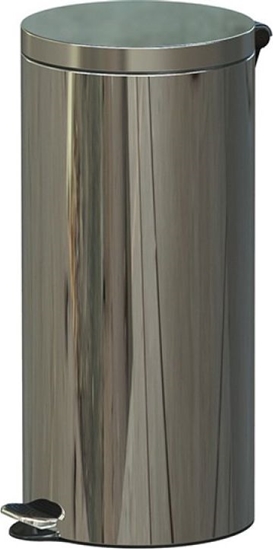 Picture of Kosz na mieci ALDA na peda srebrny (AF614-19)