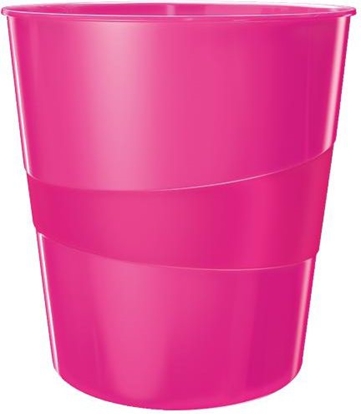 Picture of Kosz na mieci Leitz Wow 15L róowy (10K345W)