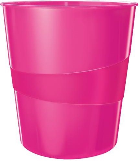 Picture of Kosz na mieci Leitz Wow 15L róowy (10K345W)