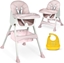 Picture of Ricokids Krzeseko do karmienia Milo ze stolikiem róowe (700002)