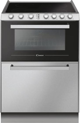 Picture of Candy Oven TRIOVXNT/1 38 L, Multifunction, Manual, Knobs, Height 86.5 cm, Width 60 cm, Stainless Steel