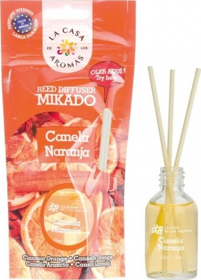 Picture of La Casa de los Aromas olejek aromatyczny z patyczkami Cynamon Pomaracza 30ml
