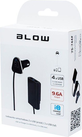 Изображение adowarka Blow 4x USB-A 9.6 A  (75-744#)