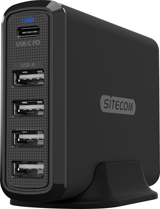 Attēls no Ładowarka Sitecom CH-017 4x USB-A 1x USB-C 6 A (001912610000)