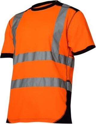 Picture of Lahti Pro Koszulka T-shirt Ostrzegawcza, Pomaraczowo-czarna S (L4022601)