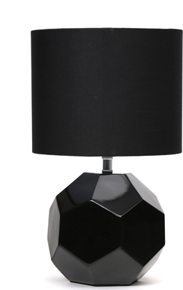 Attēls no Lampa stoowa Platinet PLATINET TABLE LAMP E27 25W CERAMIC CUBIC BASE 1,5 M CABLE BLACK [45672]
