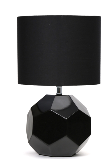 Picture of Lampa stoowa Platinet PLATINET TABLE LAMP E27 25W CERAMIC CUBIC BASE 1,5 M CABLE BLACK [45672]