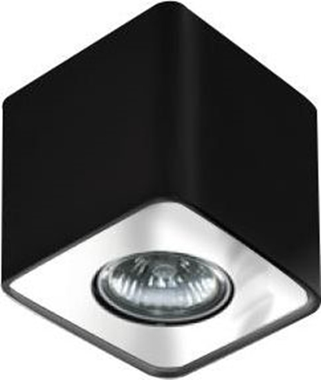 Picture of Lampa sufitowa Azzardo Azzardo Nino 1 AZ0736 FH31431S Plafon lampa sufitowa 1x50W GU10 czarny / chrom + arówka LED za 1 z GRATIS!