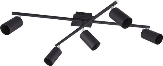 Изображение Lampa sufitowa Trio RL lampa sufitowa Marley 57 x 22 cm stal matowa czarna