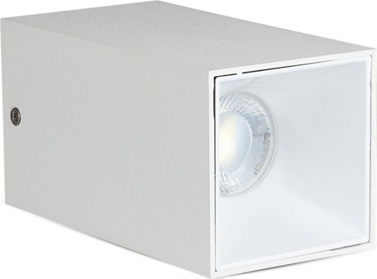 Изображение Lampa sufitowa V-TAC spot sufitowy VT-882 GU10 35W IP20 kwadrat 14 x 7,4 cm biay