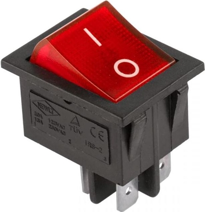 Attēls no LechPol Wycznik podwietlany Lechpol czarny/czerwony IRS-201-1A (PRK0008B)