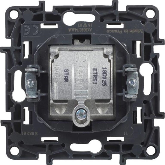 Изображение Legrand Gniazdo antenowe Legrand Niloe Step 863580 TV-RD-SAT kocowe gwiazda czarne