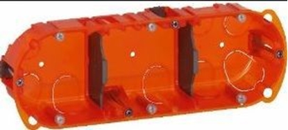 Picture of Legrand Puszka uniwersalna 214mm 72 x 40mm potrójna pomaraczowy Batibox (080103)