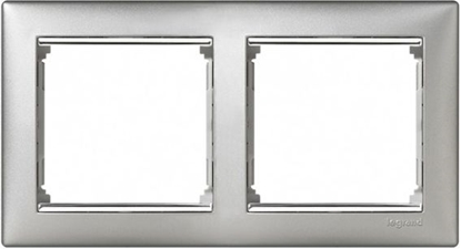 Picture of Legrand Ramka podwójna Valena pozioma aluminium/srebrny (770352)