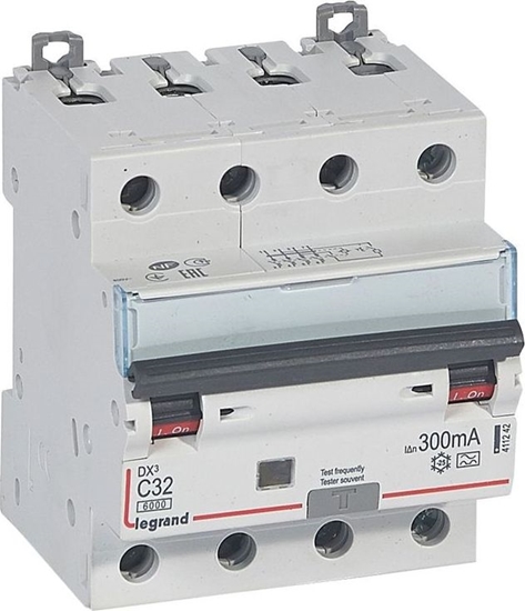 Picture of Legrand Wycznik rónicowo-nadprdowy 4P 32A C 0,3A typ A P314 DX3 411242