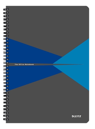 Picture of Leitz 46470035 writing notebook A4 90 sheets Blue, Grey