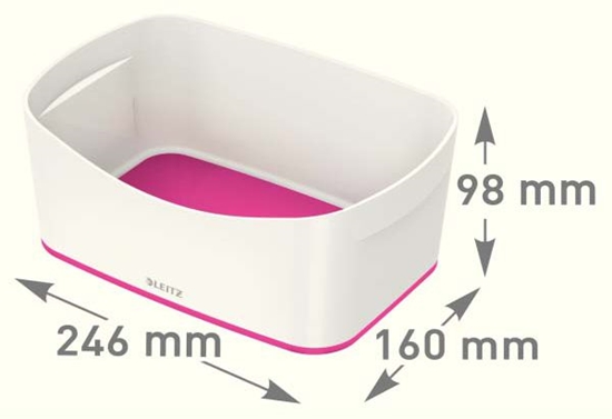 Picture of Leitz MyBox Storage tray Rectangular ABS synthetics Pink, White