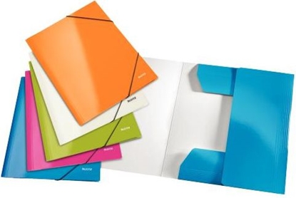 Attēls no Leitz Teczka Wow kartonowa laminowana z gumk na rogach niebieski (10K038C)