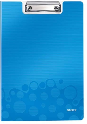 Attēls no Leitz WOW Clipfolder with cover clipboard A4 Metal, Polyfoam Blue