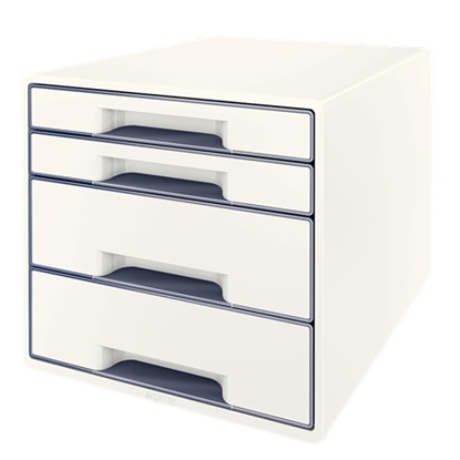 Picture of Leitz WOW Cube file storage box Polystyrol White