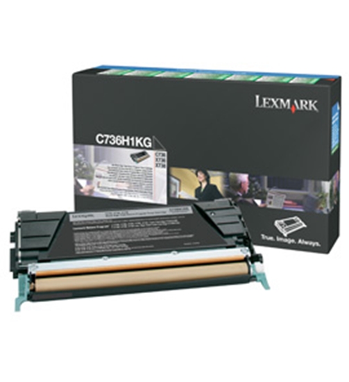 Picture of Lexmark C736H1KG toner cartridge 1 pc(s) Original Black